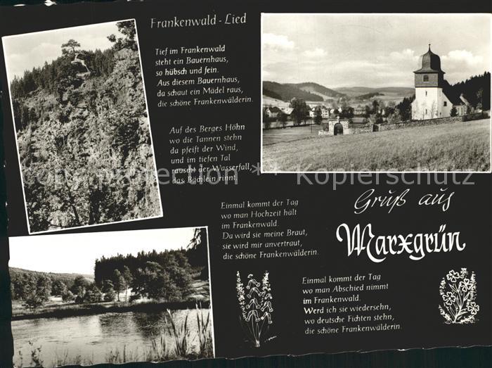 Marxgruen Kirche Teich Hirschsprung