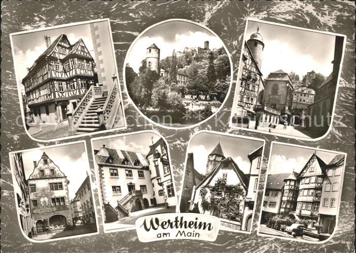 Wertheim Main Burg Turm Alte Haeuser