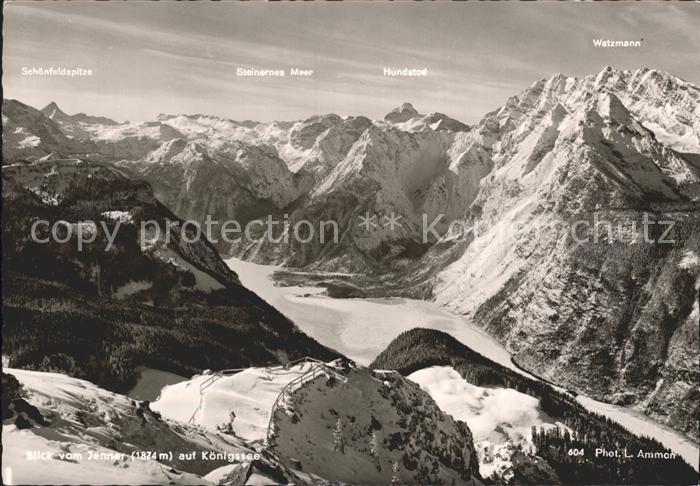 Jenner Berchtesgaden Koenigssee Schoenfeldspitze Steinernes Meer Hundstod