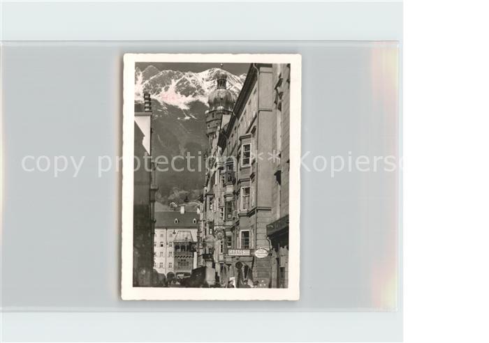 Innsbruck Herzog Friedrich Strasse Goldenen Dachl Nordkette