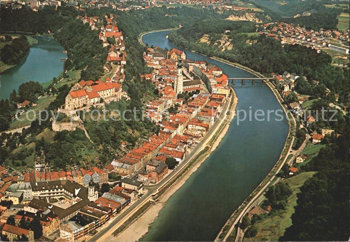 Burghausen Salzach Burg Fliegeraufnahme