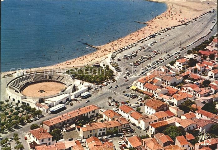 Saintes-Maries-de-la-Mer Fliegeraufnahme