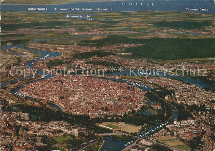 LueBECK CITY Fliegeraufnahme