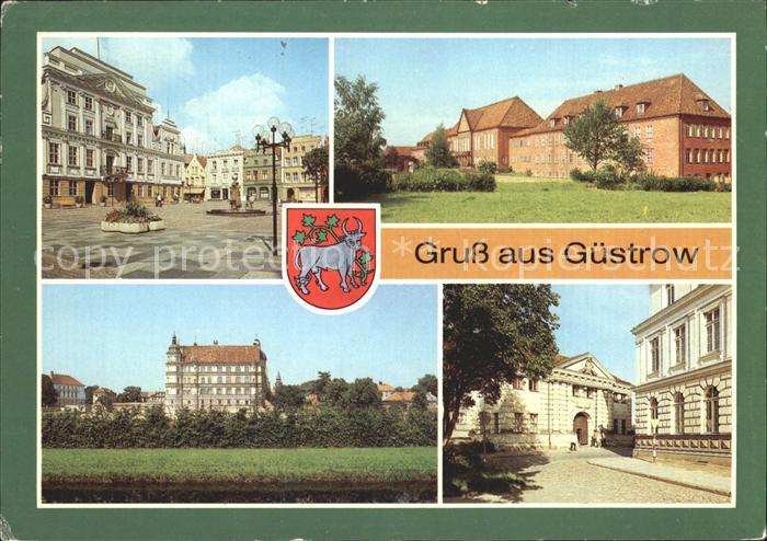 Guestrow Mecklenburg Vorpommern Markt Paedagogische Hochschule Schloss