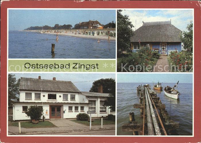 Zingst Ostseebad Strand Kurhaus Blauer Rohrkaten