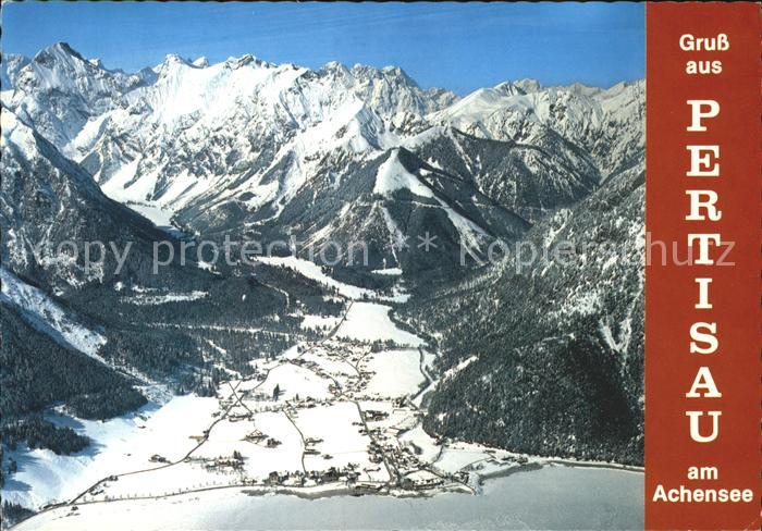 Pertisau Achensee Fliegeraufnahme