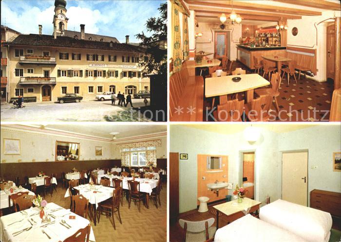 Dobbiaco Pustertal Suedtirol Gasthaus und Pension Schwarzer Adler Speisesaal Zwe