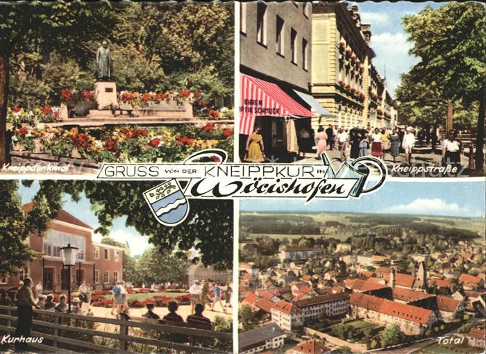 Woerishofen Bad Kneippstrasse Kneippdenkmal Kurhaus