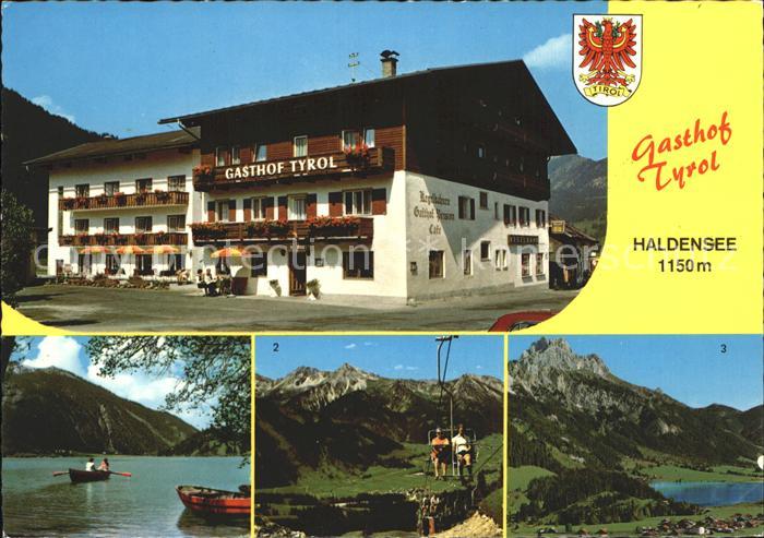 Haldensee Gasthof Tyrol Haldensee Doppelsesselbahn Graen Rotflueh Gimpel