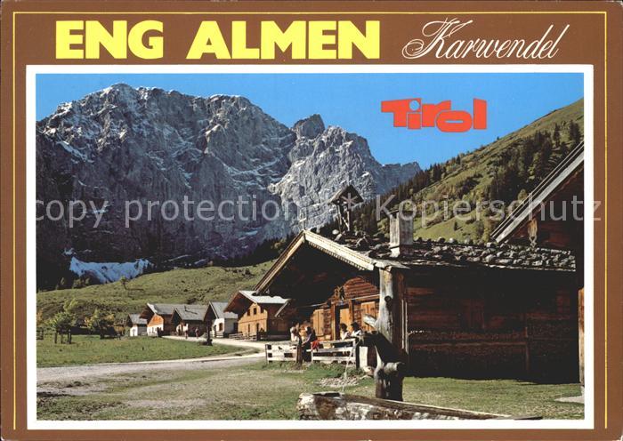 Eng Karwendel Eng Almen Gross Ahornboden Grubenkar Karwendel