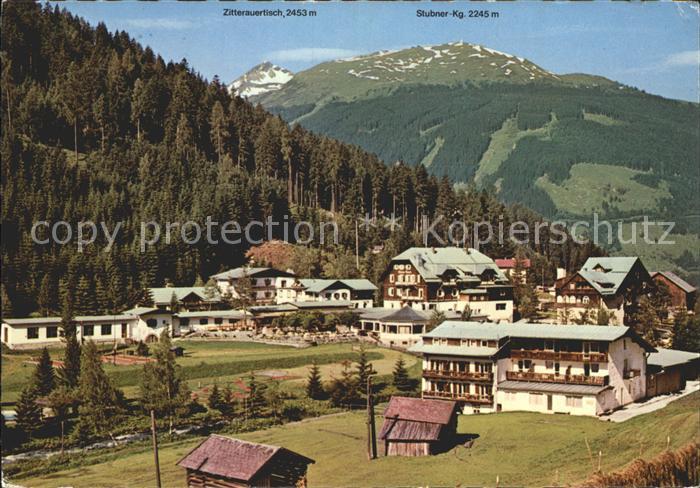 Badgastein Hoteldorf Gruener Baum Stubner Zitterauertisch