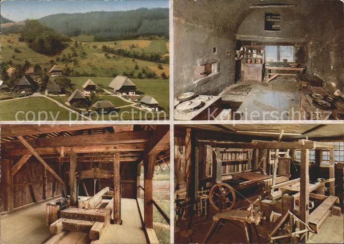 Gutachtal Schwarzwaldbahn Schwarzwaelder Freilichtmuseum Vogtsbauernhof Kueche K