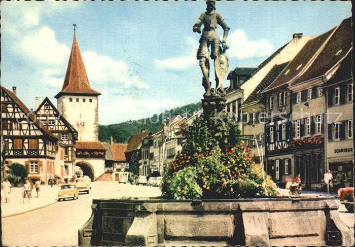 Gengenbach Marktplatz Brunnen
