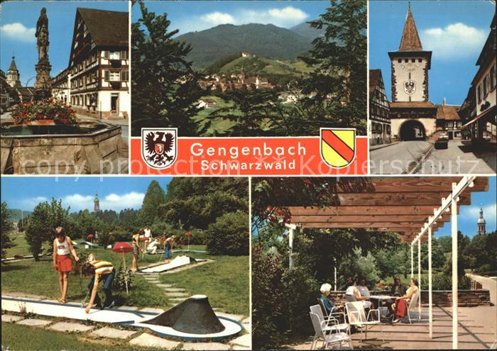 Gengenbach Marktplatz Tor Minigolf