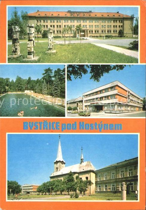 Bystrice pod Hostynem Kirche Freibad