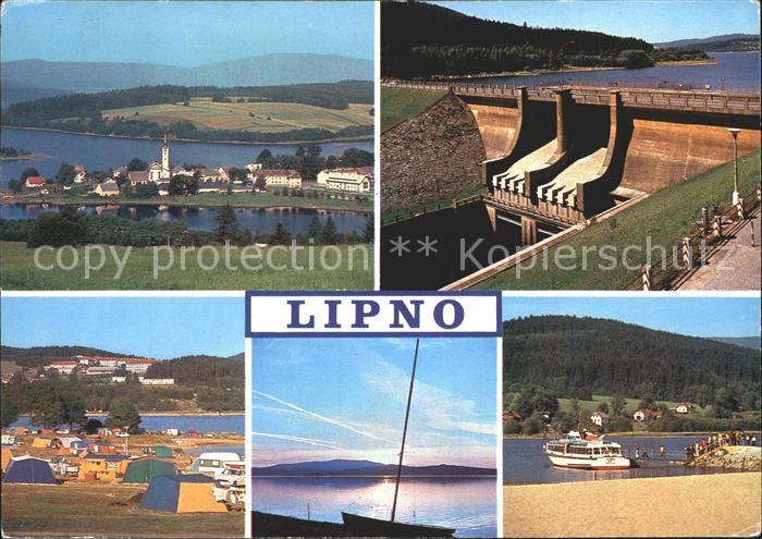 Lipno Frymburk Pfehradni hraz Lipno Vecerni nalada