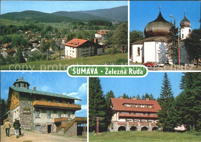 Sumava Czechia Zelezna Ruda Barokni kostelik civulovou bani