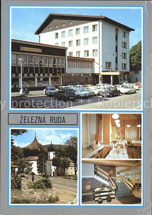 Zelezna Ruda Markt Eisenstein Hotel Javor Kostel na namesti