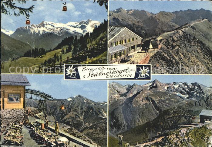 Bad Gastein Berghuette Stubnerkogel Gondelbahn Bergrestaurant Liegeplatz Hohe Ta