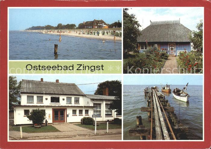 Zingst Ostseebad Strand Kurhaus Blauer Rohrkaten Erholungsheim Stranddistel