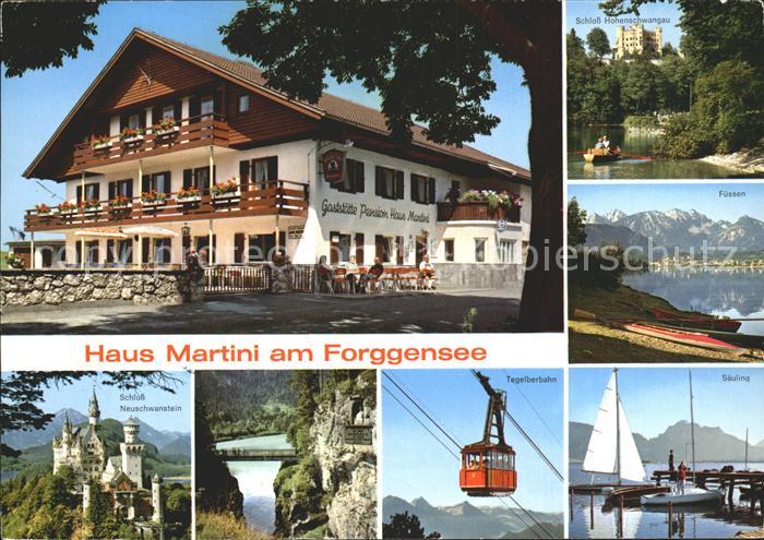 Brunnen Schwangau Haus Martini Forggensee Tegelbergbahn Saeuling Fuessen Schloss