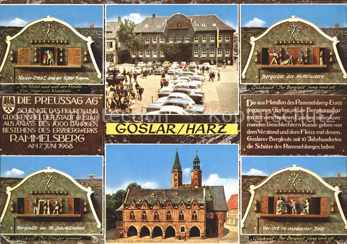 GOSLAR Harz Niedersachsen Glockenspiel Marktplatz
