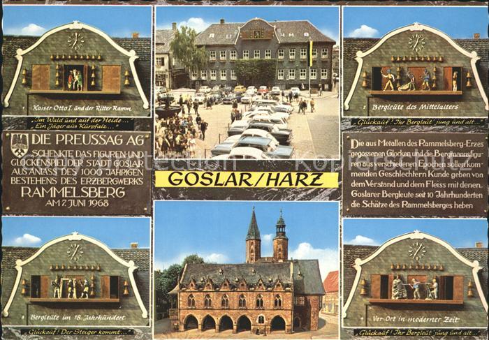 GOSLAR Harz Niedersachsen Glockenspiel Marktplatz