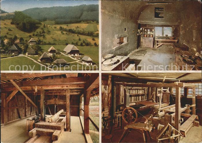 Gutachtal Schwarzwaelder Freilichtmuseum Vogtsbauernhof Kueche Klopfsaege