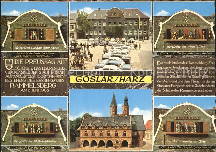 GOSLAR Harz Niedersachsen Glockenspiel Marktplatz