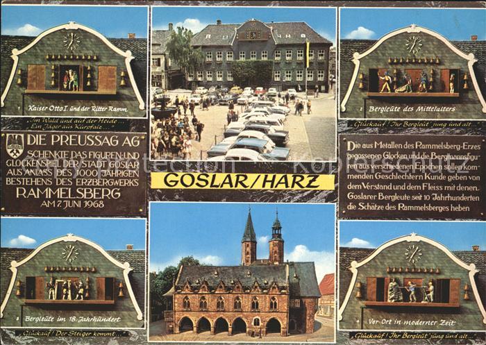 GOSLAR Harz Niedersachsen Glockenspiel Marktplatz