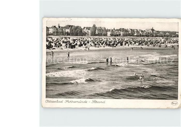 Swinemuende Ostseebad Westpommern Strand