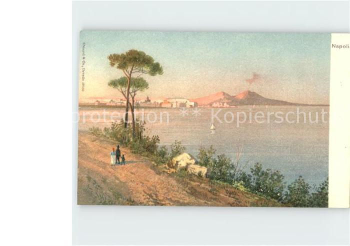 Napoli Neapel Kuenstlerkarte