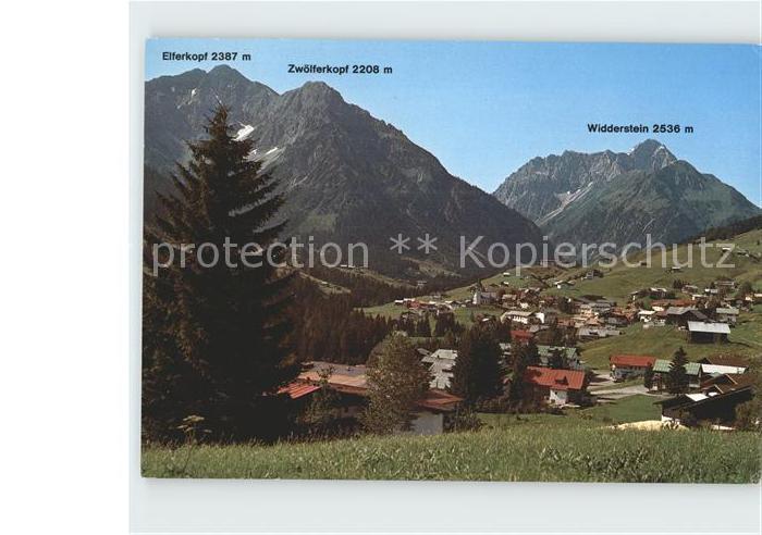 Hirschegg Kleinwalsertal Vorarlberg Elferkopf Zwoelferkopf Widderstein