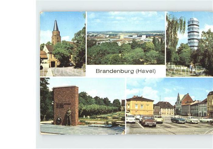 Brandenburg Havel Friedenswarte Markt Mahnmal