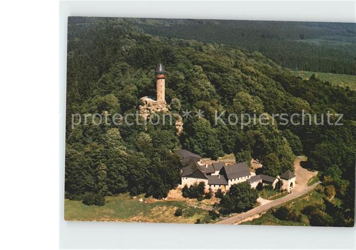 Kempfeld Wildenburg- Gaststaette Fliegeraufnahme