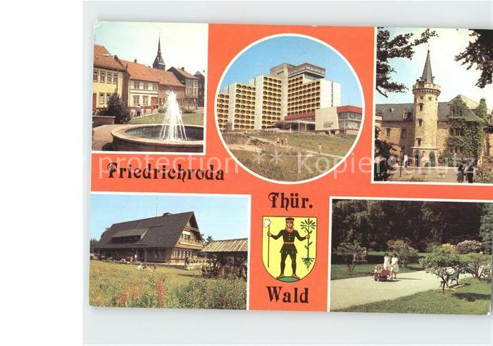 Friedrichroda Platz der Jungen Pioniere Puschkin- Park Schloss Reinhardsbrunn