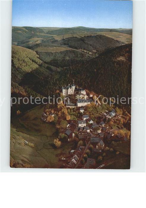 Lauenstein Oberfranken Burghotel Lauenstein Fliegeraufnahme