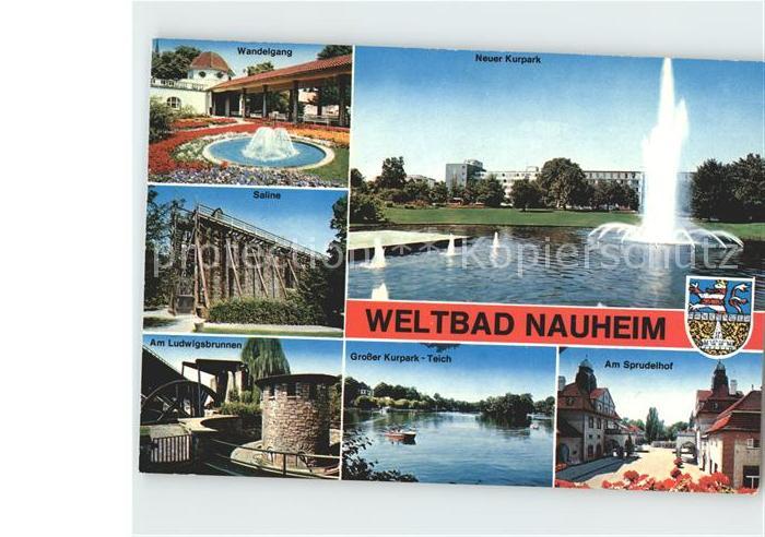 Nauheim Bad Neuer Kurpark Wandelgang Saline