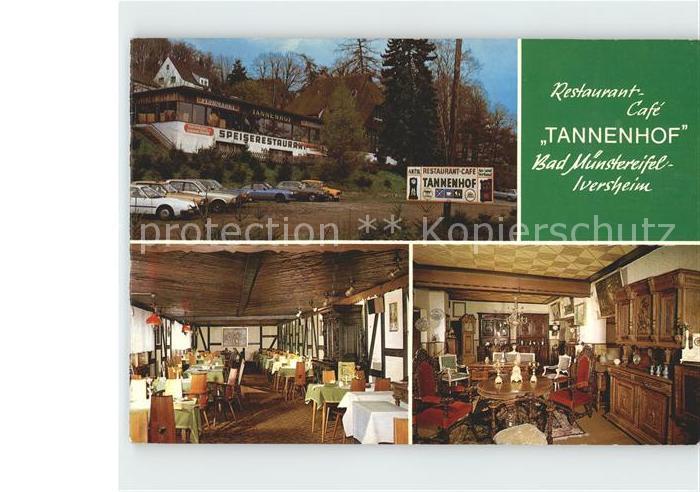 Muenstereifel Bad Restaurant Cafe Tannenhof