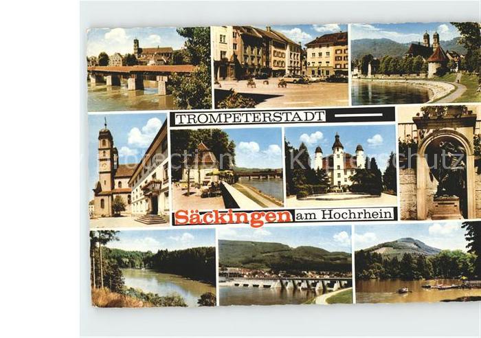 Saeckingen Rhein Bruecke Kirche