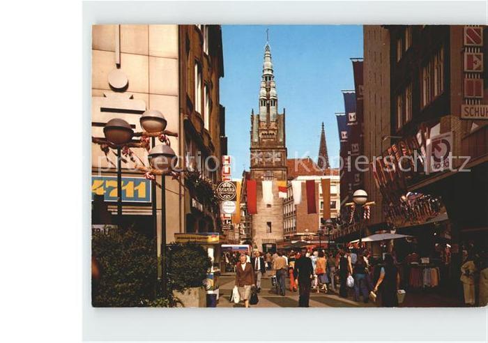 Muenster Westfalen Ludgeristrasse Fussgaengerzone