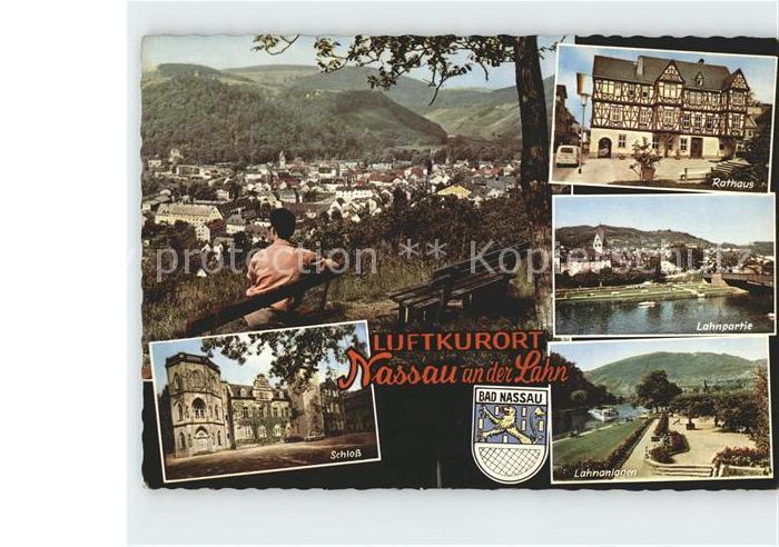 Nassau Bad Lahnpartie Rathaus Schloss