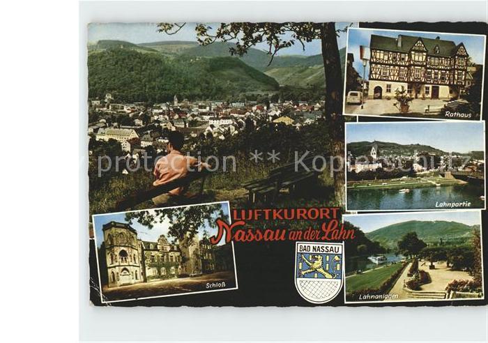 Nassau Bad Schloss Lahnpartie Rathaus