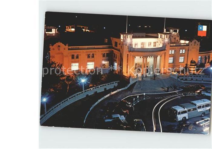 Vina Del Mar Vista nocturna del Casino Municipal