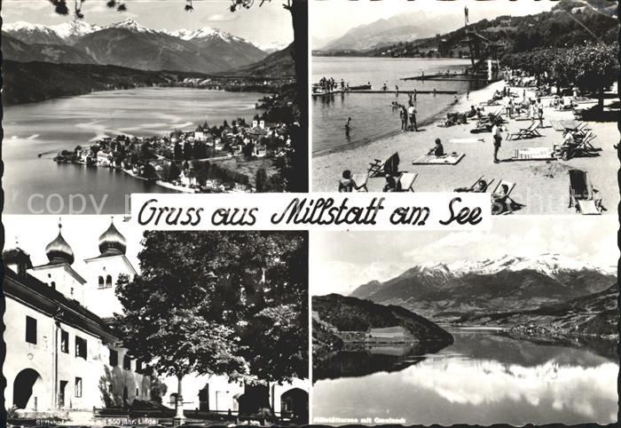 Millstatt Millstaettersee Parti am See Strand