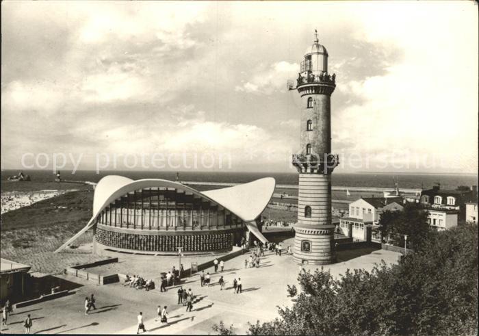 Warnemuende Ostseebad Restaurant Teepott Leuchtturm Promenade