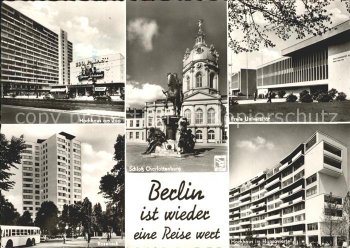 BERLIN  CITY Freie Universitaet Schloss-Scharlottenburg Hochhaus am Zoo Roseneck