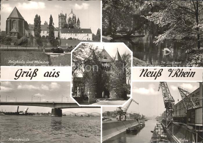 Neuss Zeughaus Hafen Rheinbruecke