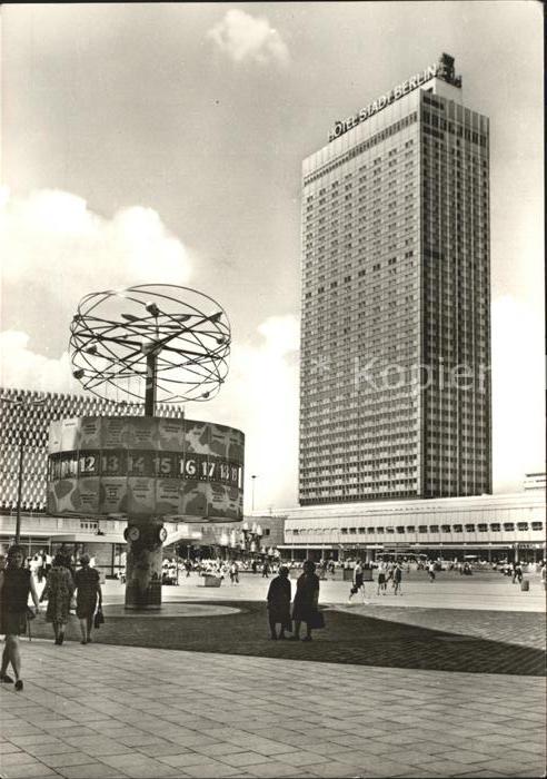 BERLIN  CITY Alexanderplatz Hotel-Stadt-Berlin Weltzeituhr