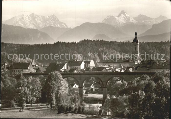 Traunstein Oberbayern Brueckenpartie